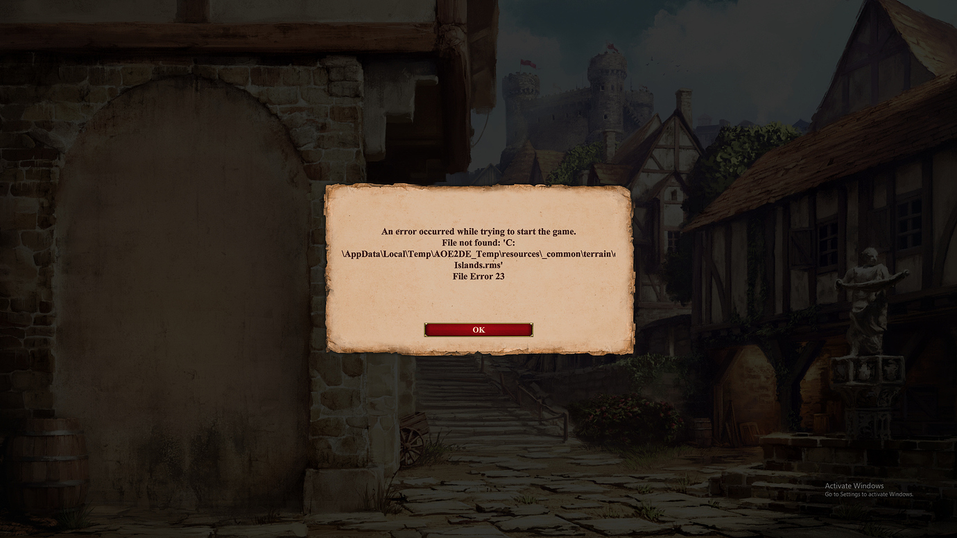 you have not entered a valid product key age of empires 3