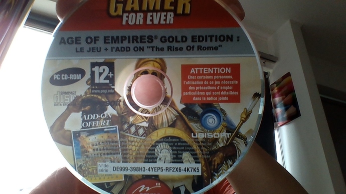 Age of empires 1 you must insert a game cd
