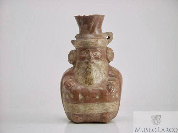 Ceramica prehispanica con barba